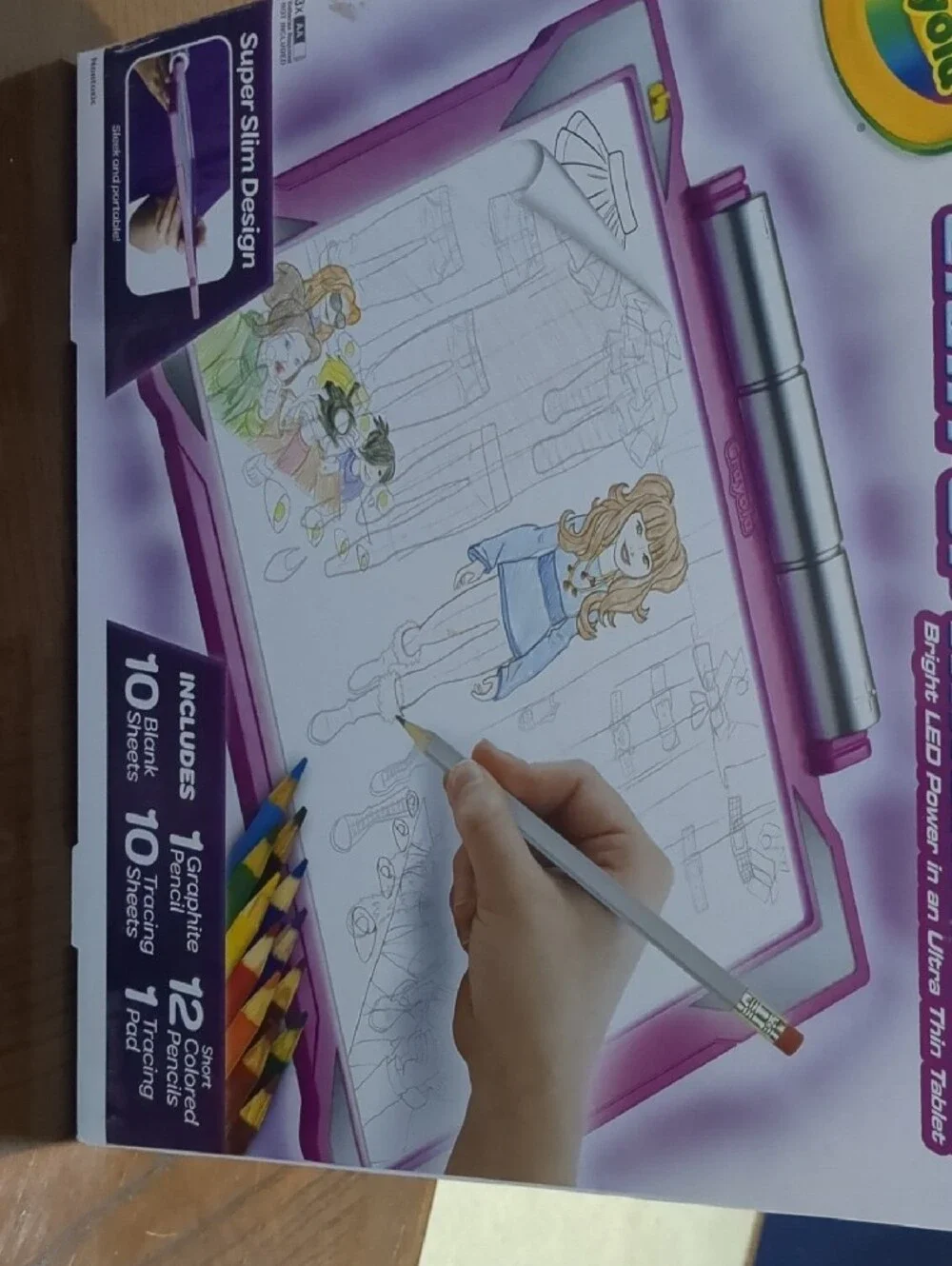 Crayola Light-Up Tracing Pad in Purple and White